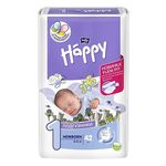 Подгузники детские Happy Newborn, вес 2-5кг., 42 шт.